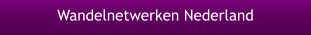 Wandelnetwerken Nederland
